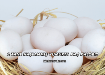 2 Tane Haşlanmış Yumurta Kaç Kalori?