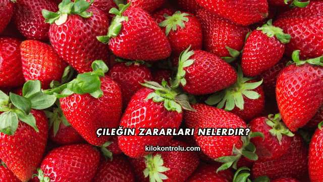 Çileğin Zararları Nelerdir?
