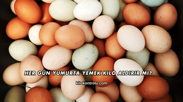 Her Gün Yumurta Yemek Kilo Aldırır mı?