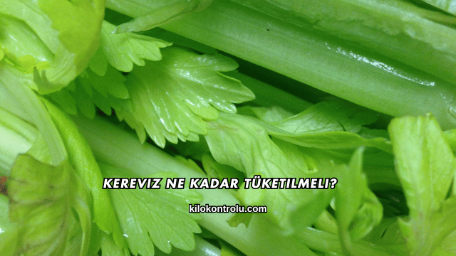 Kereviz Ne Kadar Tüketilmeli?