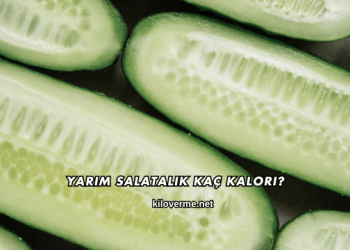 Yarım Salatalık Kaç Kalori?