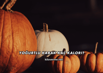 Yoğurtlu Kabak Kaç Kalori?