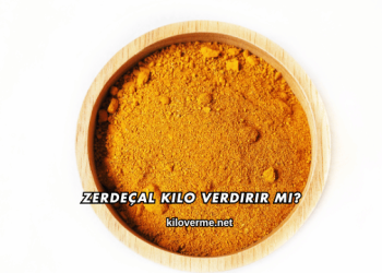 Zerdeçal Kilo Verdirir mi?