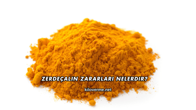 Zerdeçalın Zararları Nelerdir?